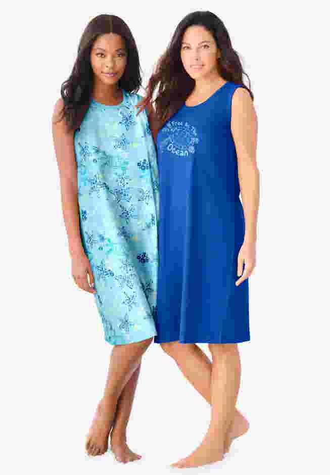 2-Pack Sleeveless Sleepshirt image number 0