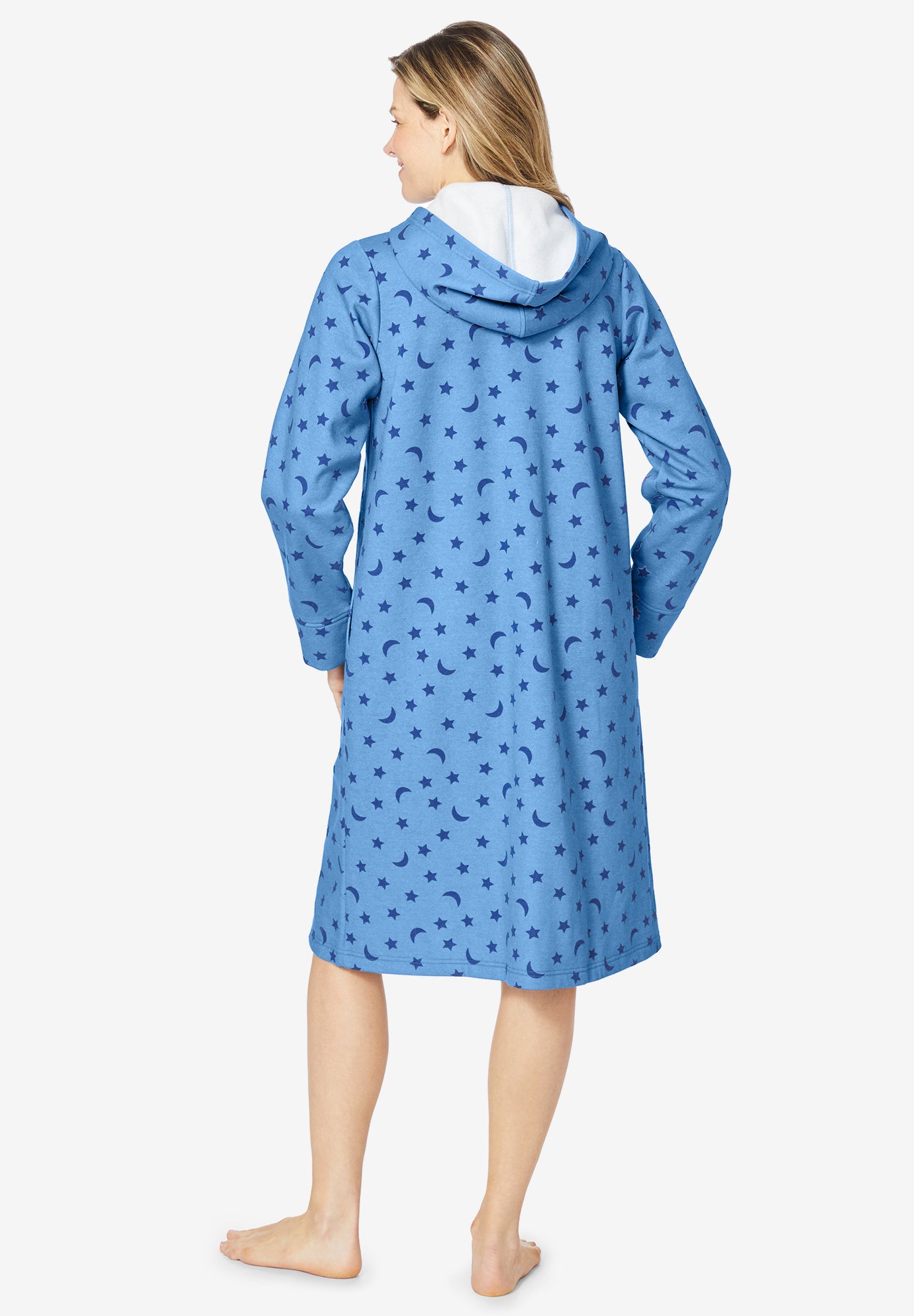 Short Hooded Sweatshirt Robe image number 1