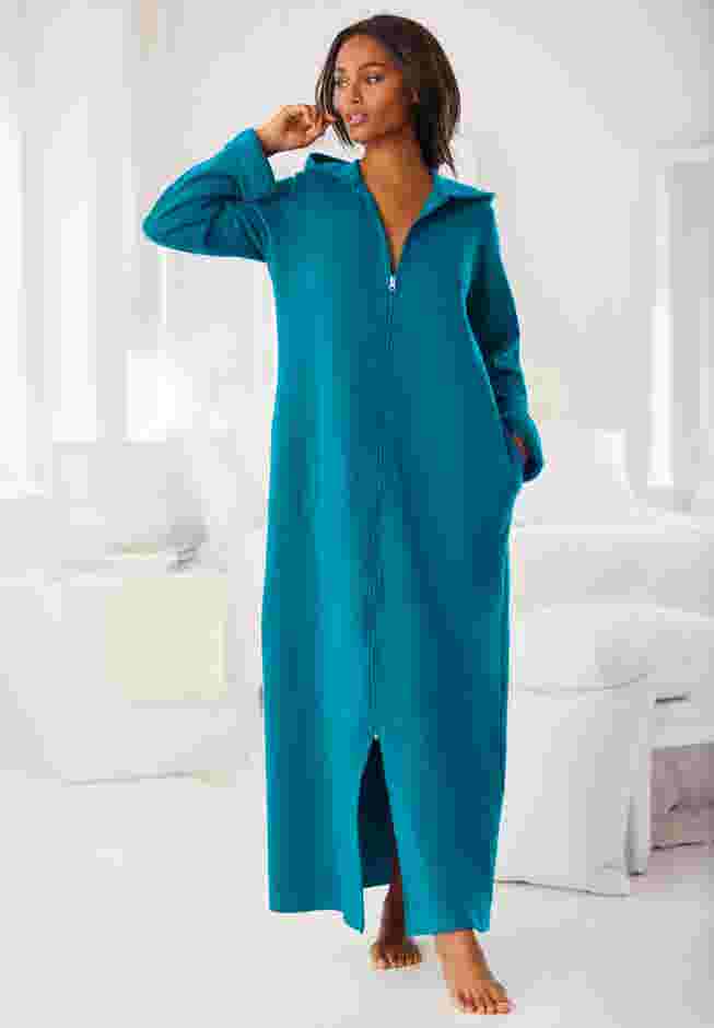 Short Hooded Sweatshirt Robe image number 6