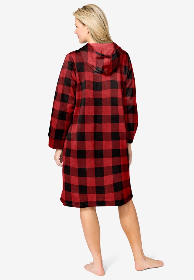 Short Hooded Sweatshirt Robe image number 1