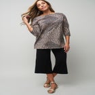Stretch Cotton Boatneck Tunic image number null