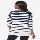 Stretch Cotton Boatneck Tunic image number null