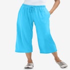 Sport-Knit Pull-On Capri Pants image number null
