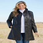 Leather Swing Coat image number null
