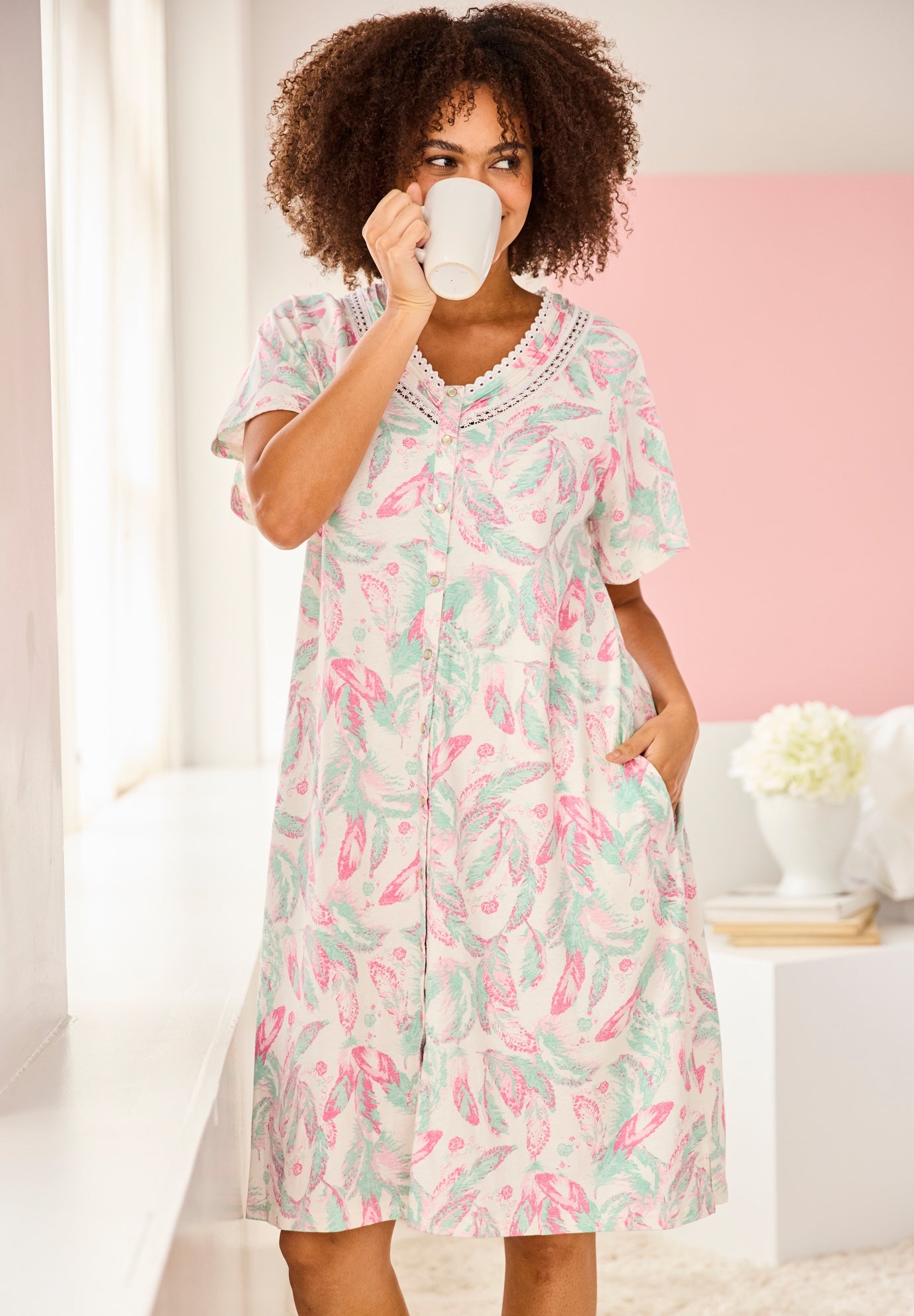 Only Necessities&reg; Snap-Front Gown image number 3