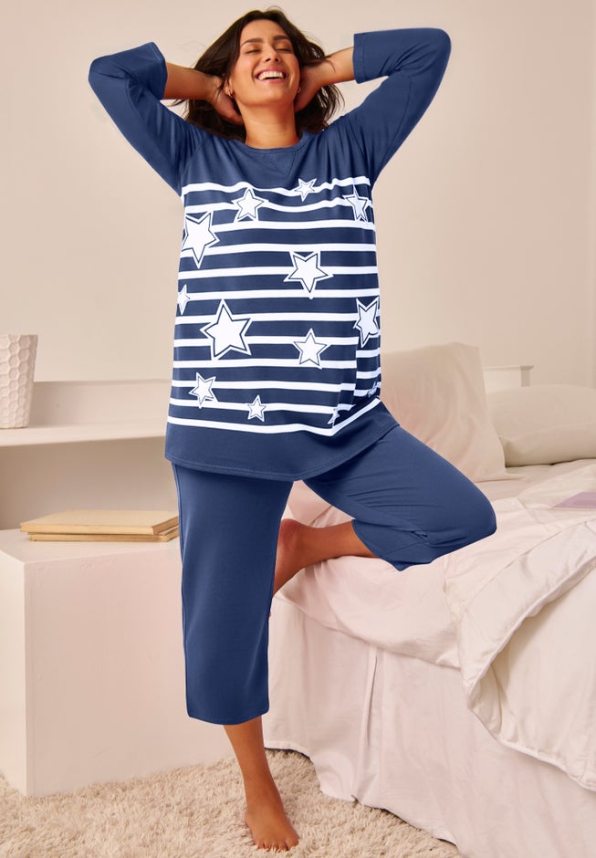 Avenue Body 2-Piece Set Sweatshirt Capri image number 4