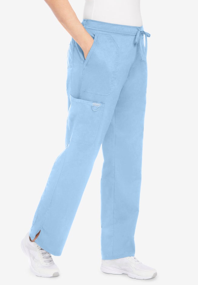Mid-Rise Moderate Flare Drawstring Scrub Pant image number 0