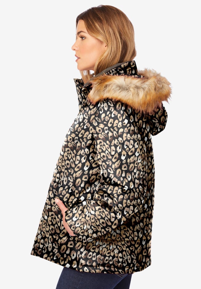 Plus Size Short Length Puffer Coat image number 2