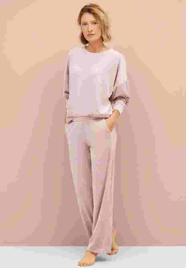Boxy Velour Lounge Sweatshirt image number 0