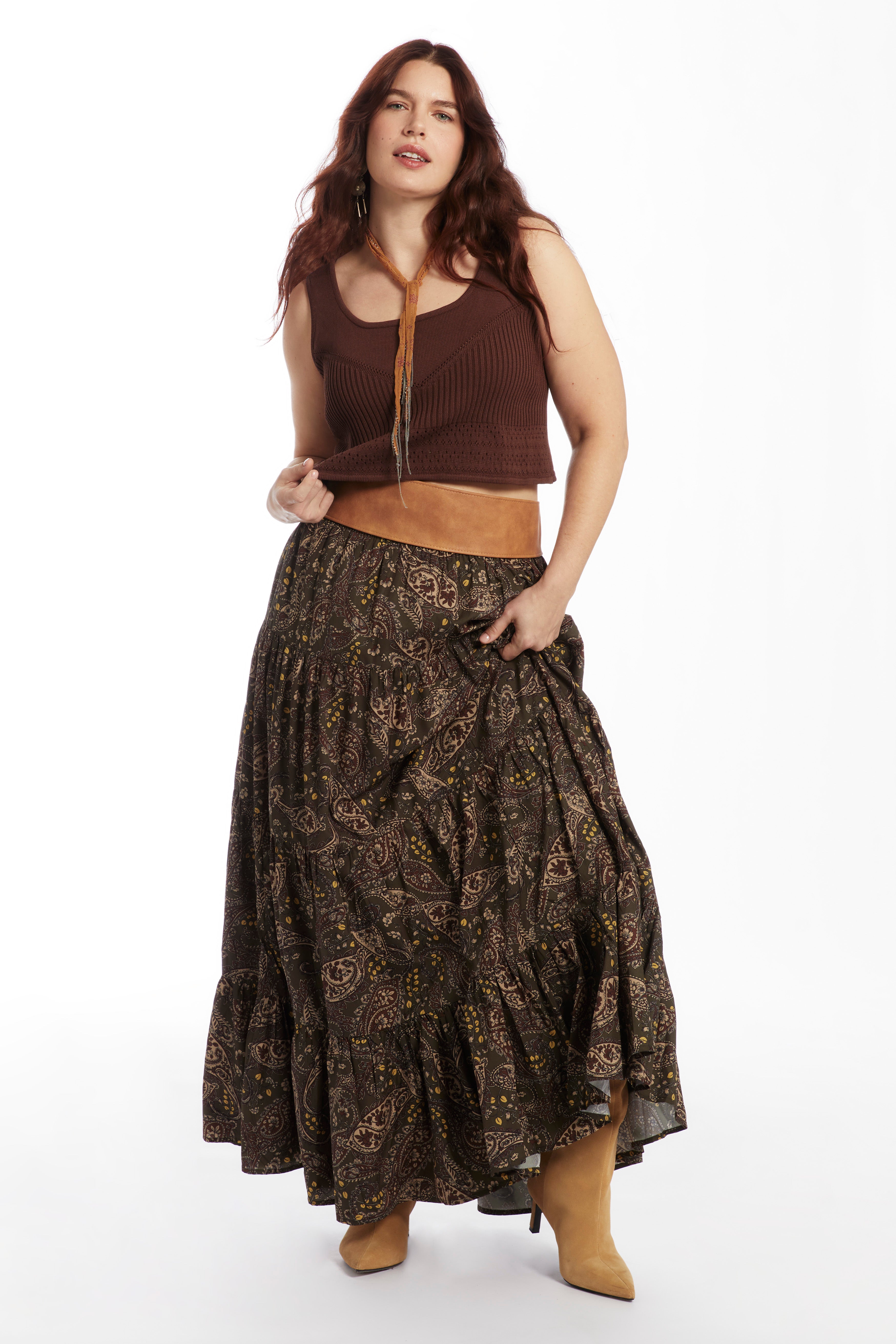 Pointelle Cropped Sweater image number 0