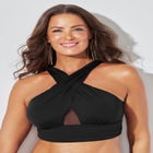 Longline High Neck Bikini Top image number null