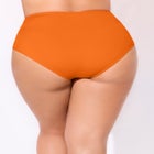 Side Knot Drape Overlay High Waist Swim Brief image number null