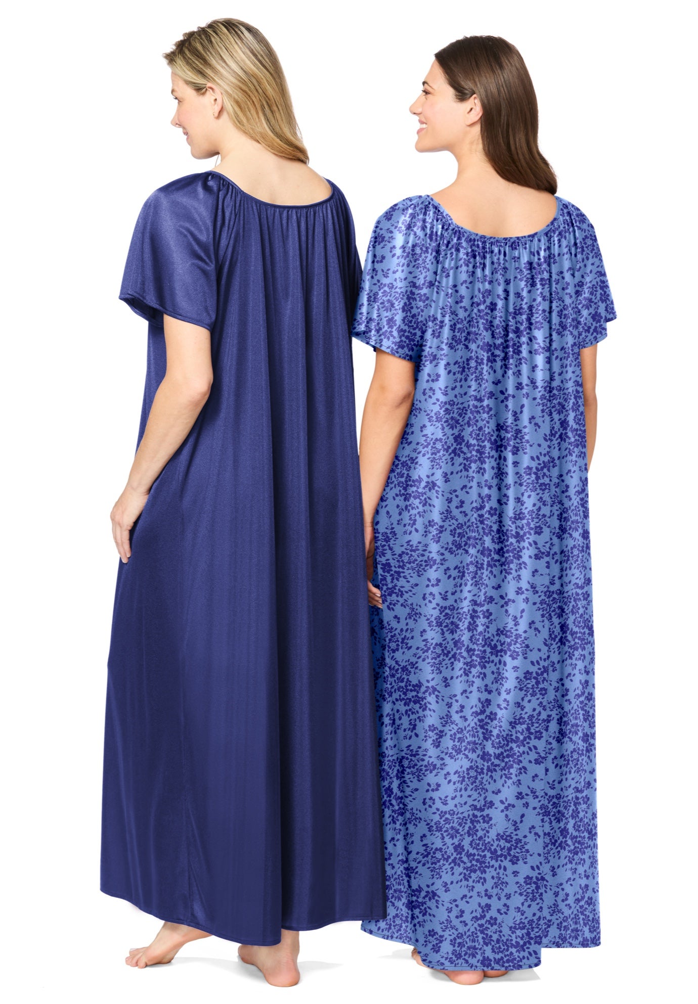 2-Pack Long Silky Gown image number 1