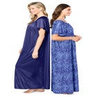 2-Pack Long Silky Gown image number null