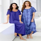 2-Pack Long Silky Gown image number null