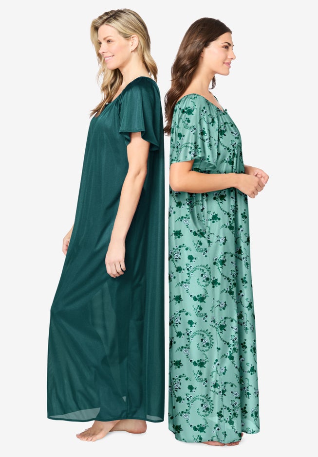 Long 2 Pack Tricot Gowns image number 2