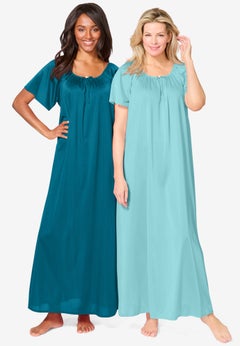 Long 2 Pack Tricot Gowns