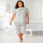 Knit Capri Sleep Set image number null