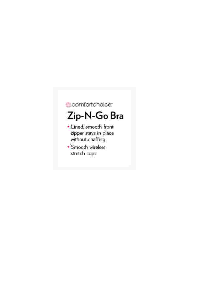 Wireless Zip Front Bra image number 4
