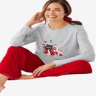 Pajama Set with FREE Velour Scrunchie image number null