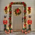 52" Pre-lit Tinsel Nutcracker image number null