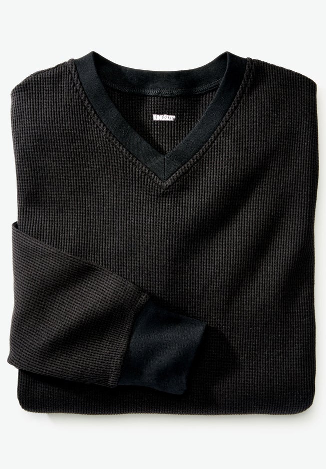 Heavyweight Thermal V-Neck Underwear Shirt image number 0