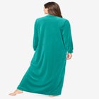 Smocked Velour Long Robe image number null