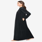 Smocked Velour Long Robe image number 2