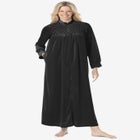 Smocked Velour Long Robe image number 0