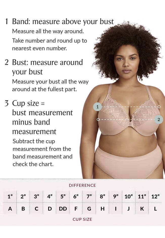 Glamorise® Bramour Lexington Lace Plunge Bralette image number 5