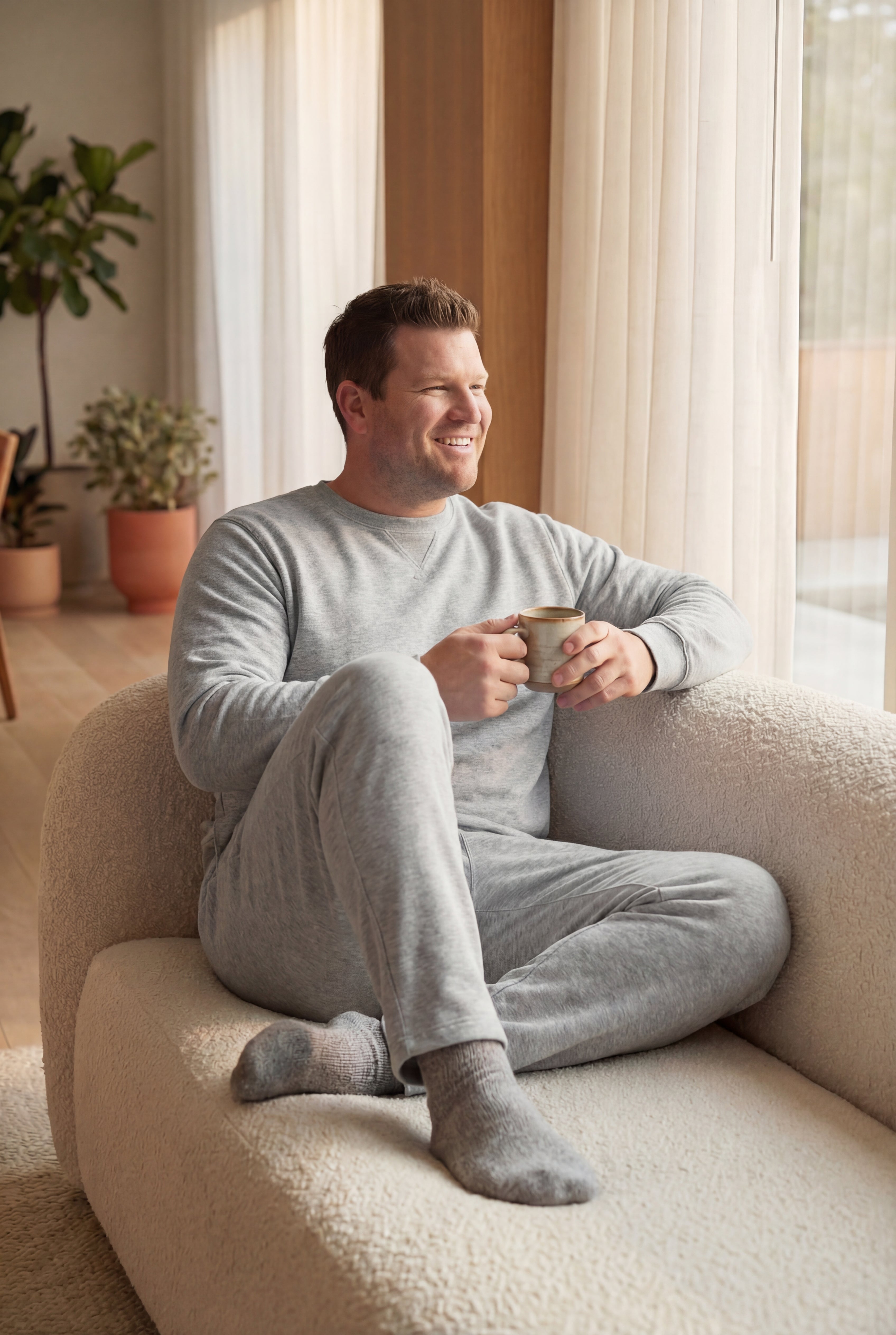 Loungewear Open Bottom Pants image number 2