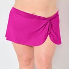 Lightweight Twist Front Swim Skirt image number null