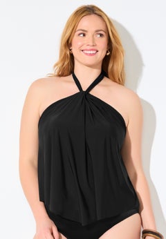 Lightweight Halter Tankini Top
