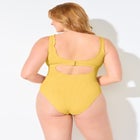 Crinkle Knot Front One Piece Swimsuit image number 1
