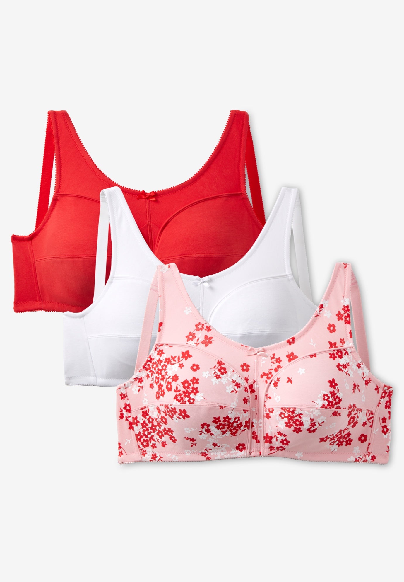 3-Pack Cotton Wireless Bra image number 0