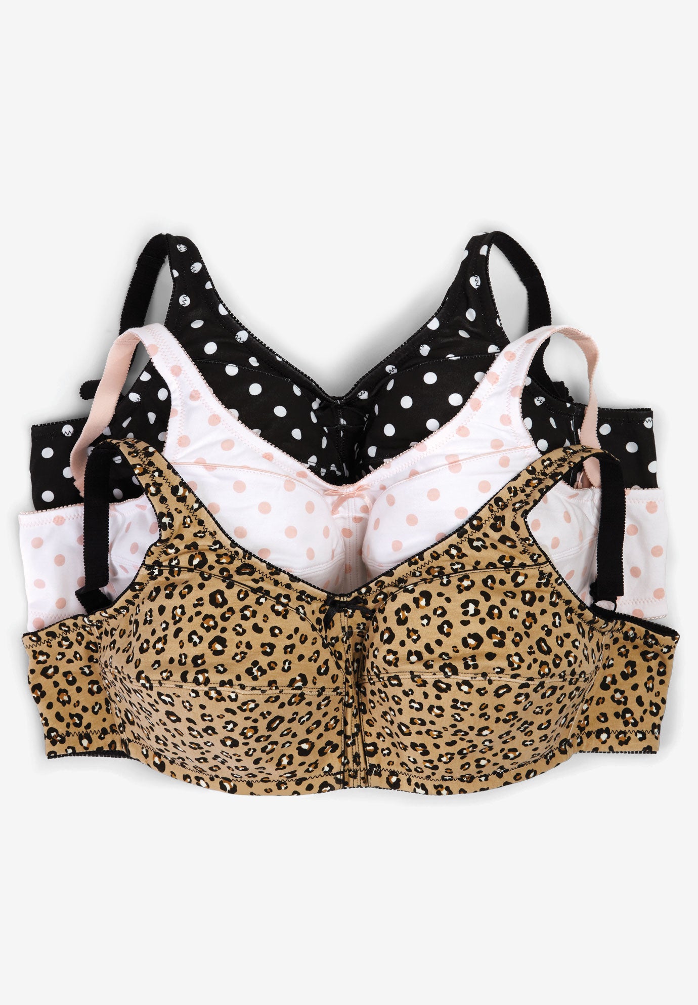 3-Pack Cotton Wireless Bra image number 0