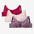 3-Pack Cotton Wireless Bra image number null