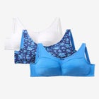 3-Pack Cotton Wireless Bra image number null