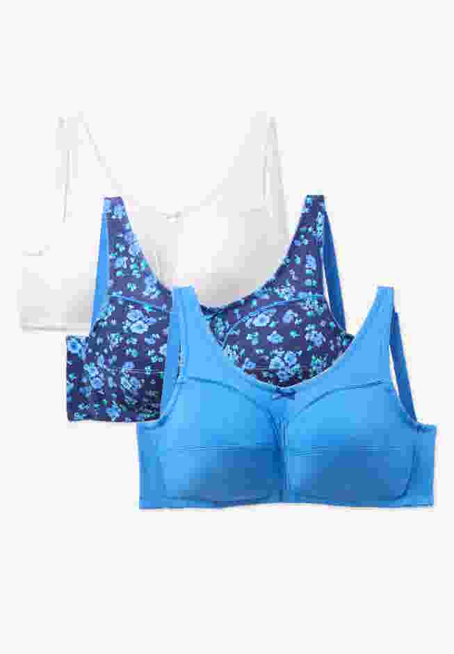 3-Pack Cotton Wireless Bra image number 0