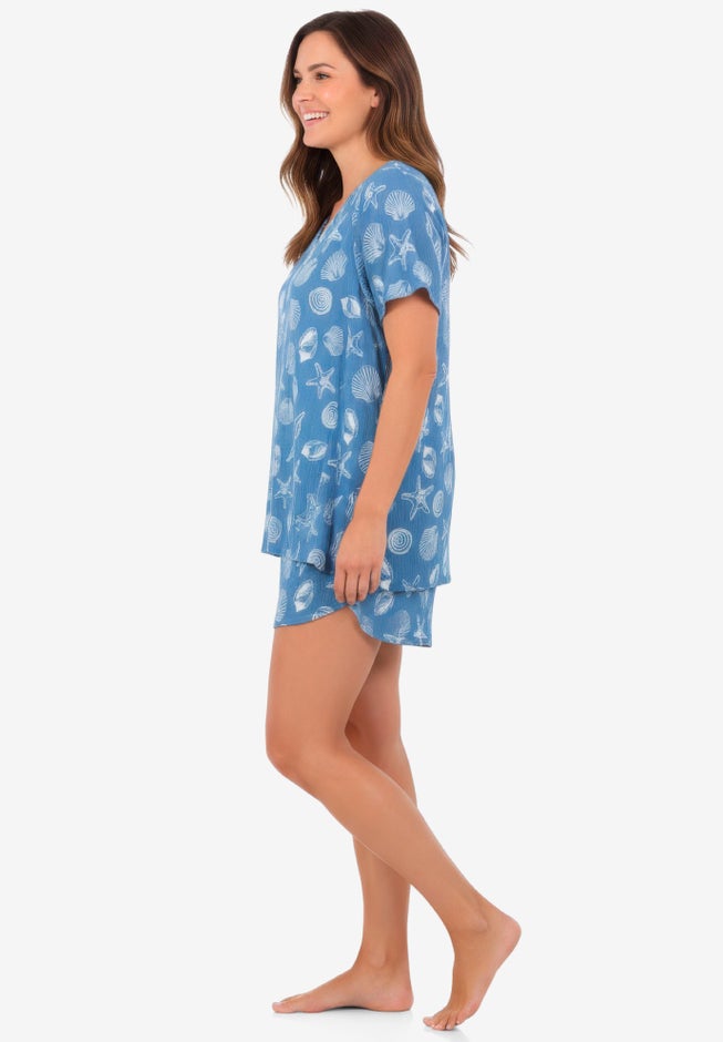 2-Piece Gauze Shorty Pajama Set image number 2