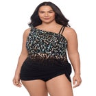 Brianna Adjustable Coverage Plus Swimdress image number null
