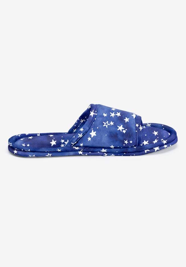 Dreams & Co.&reg; Cotton Slide Slippers image number 3
