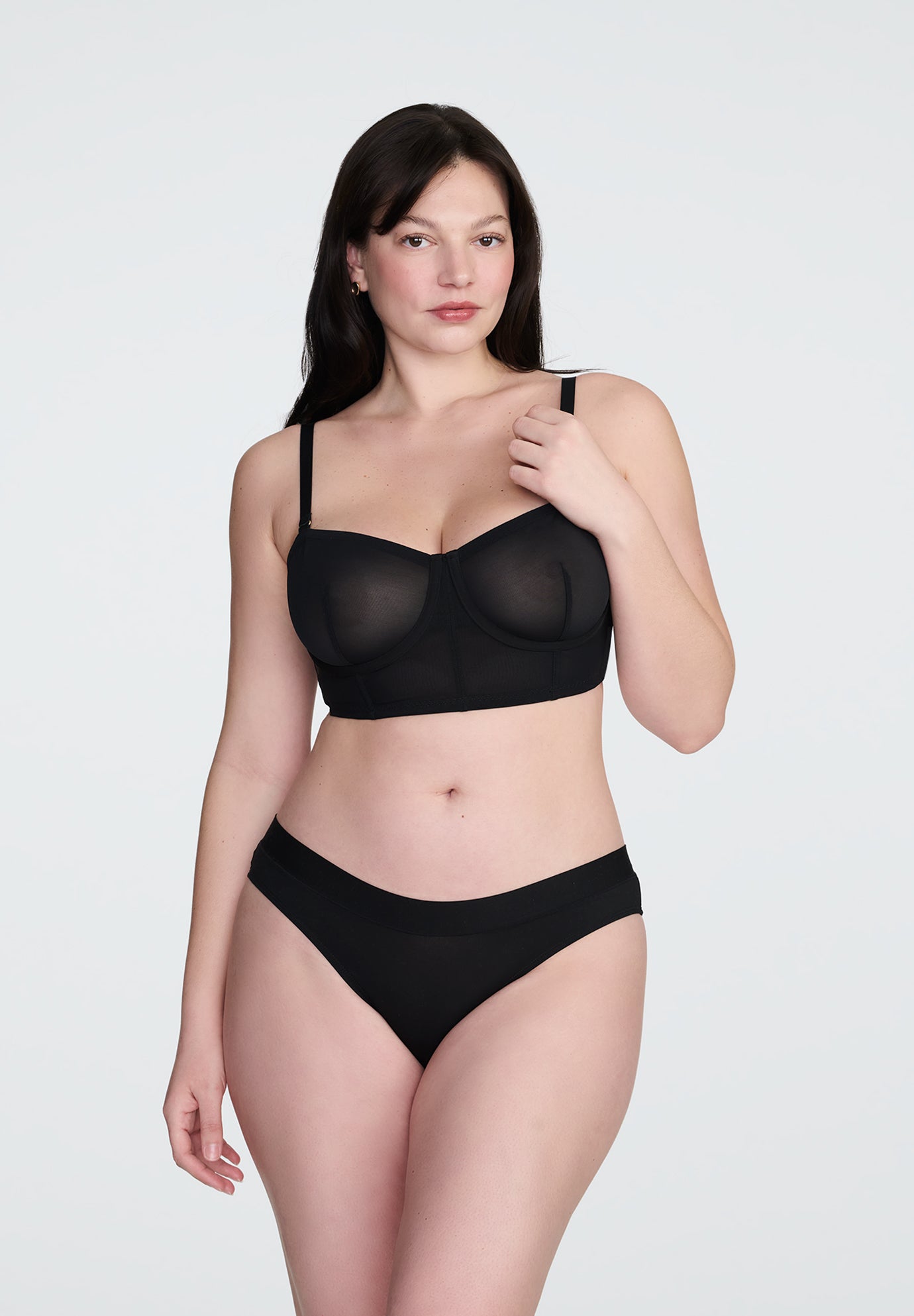 The Longline Bra - Mesh image number 0