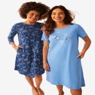 Dreams & Co.&reg; 2-Pack Sleepshirts image number null