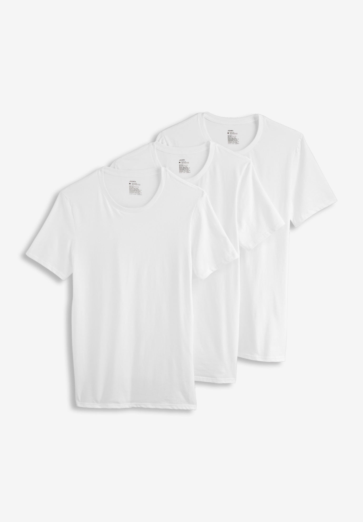 Jockey Big Man Cotton Stretch Crew Neck Undershirt - Pack of 2 image number 3