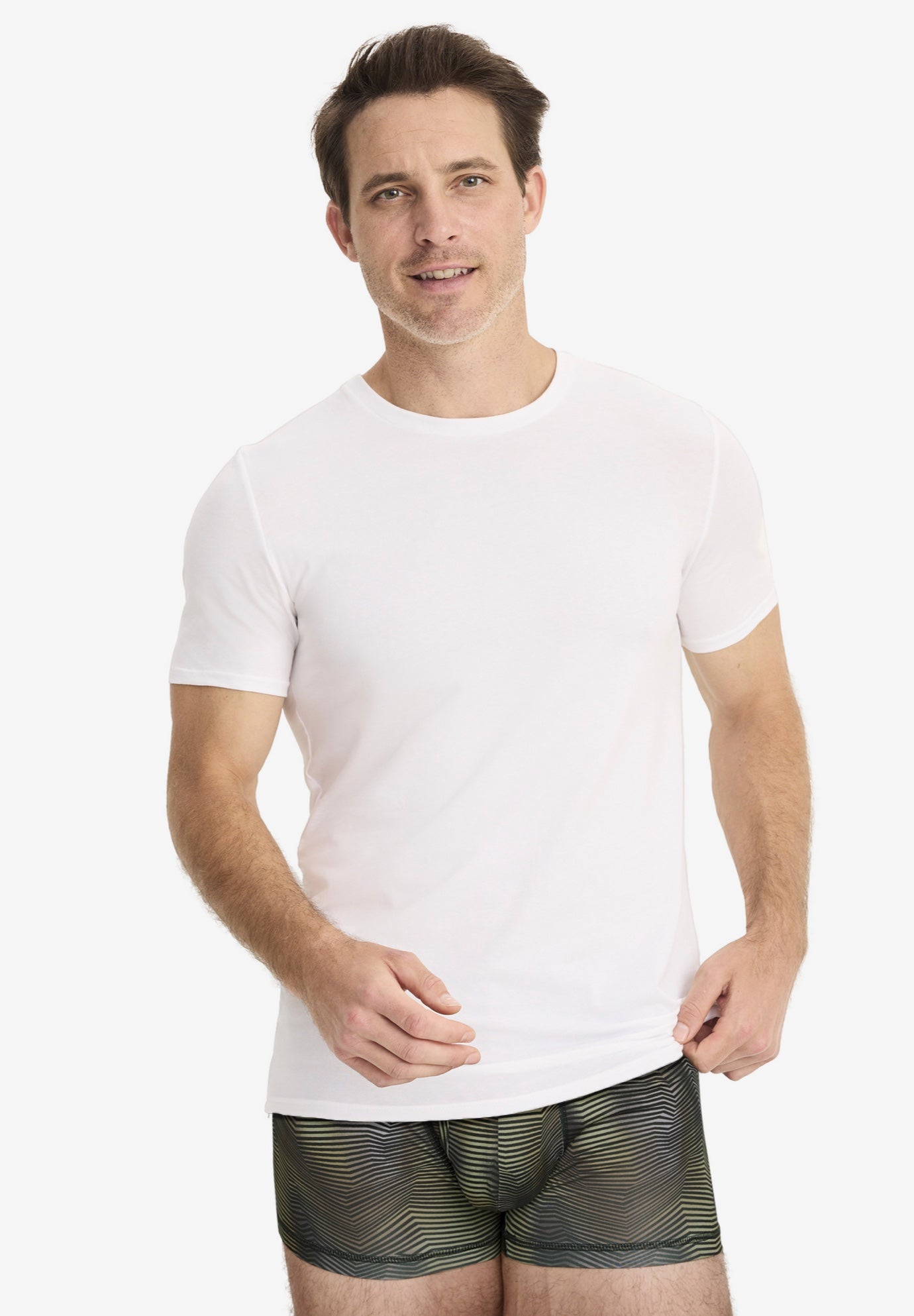 Jockey Big Man Cotton Stretch Crew Neck Undershirt - Pack of 2 image number 0