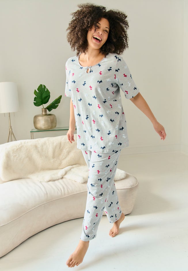 Serenada 2 Piece Keyhole Pajama Set image number 1