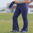 Stretch-Cotton Knit Pull-On Bootcut Leggings image number null