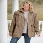 Taslon&reg; Anorak Jacket with Removable Fleece Lining image number null