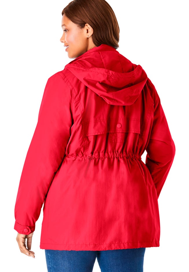 Taslon&reg; Anorak Jacket with Removable Fleece Lining image number 1